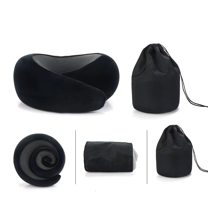 Memory Foam Travel Pillow | Provides Real Support to Head, Neck, and Chin,Travel Neck Pillow Travel Neck Cushion Durable U-Shape