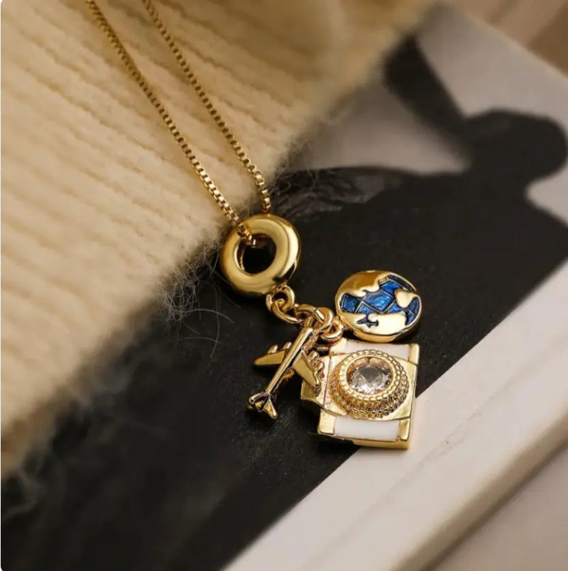 Passport Pendant Necklace