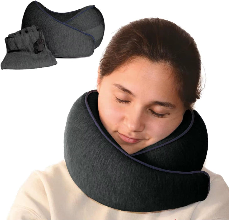 Memory Foam Travel Pillow | Provides Real Support to Head, Neck, and Chin,Travel Neck Pillow Travel Neck Cushion Durable U-Shape