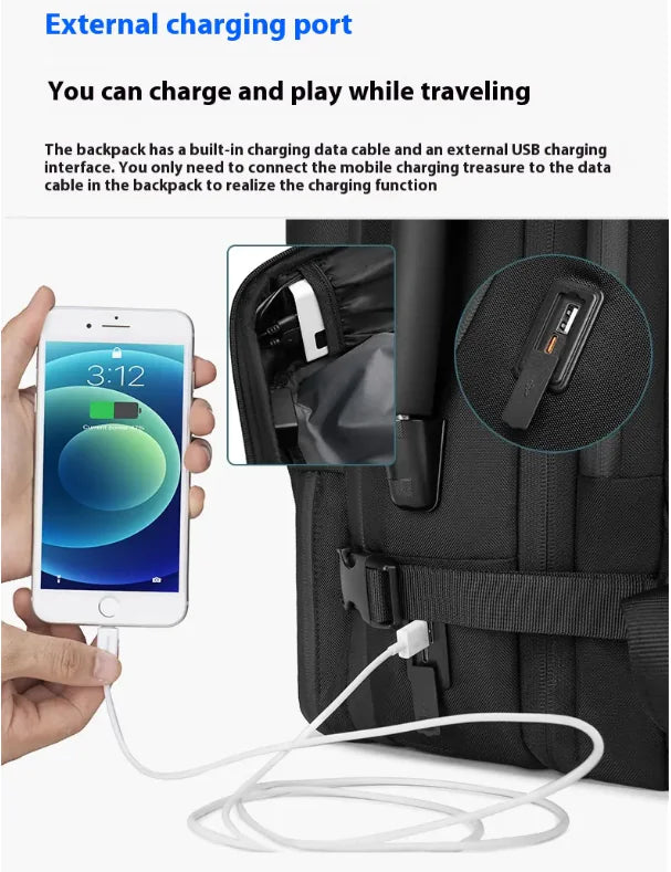 Anti-Theft Compression Travel Backpack