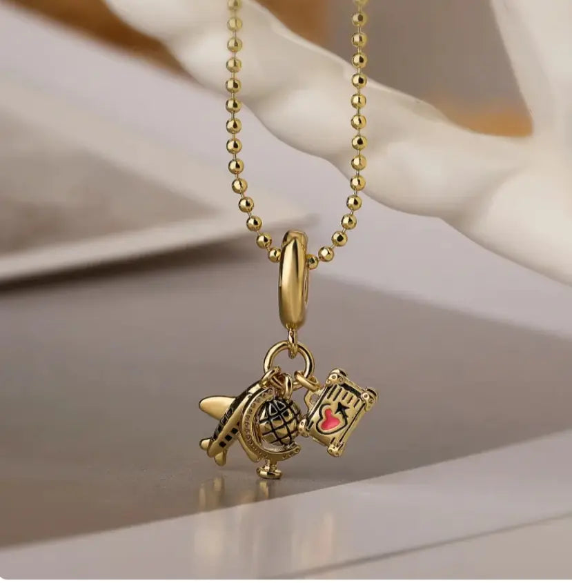 Passport Pendant Necklace