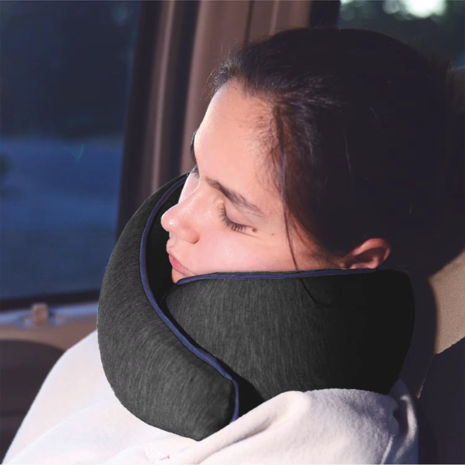 Memory Foam Travel Pillow | Provides Real Support to Head, Neck, and Chin,Travel Neck Pillow Travel Neck Cushion Durable U-Shape