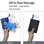 Passport Holder Wallet Cover Travel Essentials RFID Blocking Leather Card Case International Travel Accessories for Women/Men
