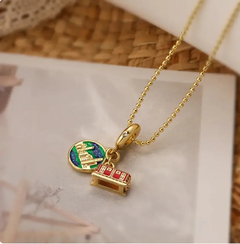 Passport Pendant Necklace